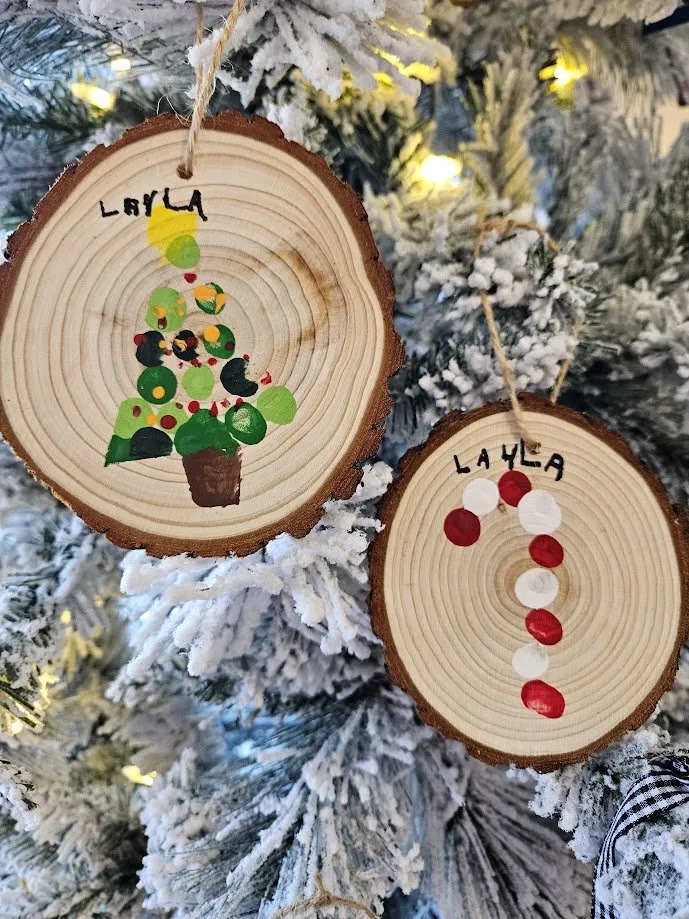 🎄 Toddler Craft Class: Fingerprint Ornaments