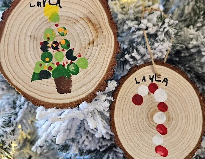 🎄 Toddler Craft Class: Fingerprint Ornaments