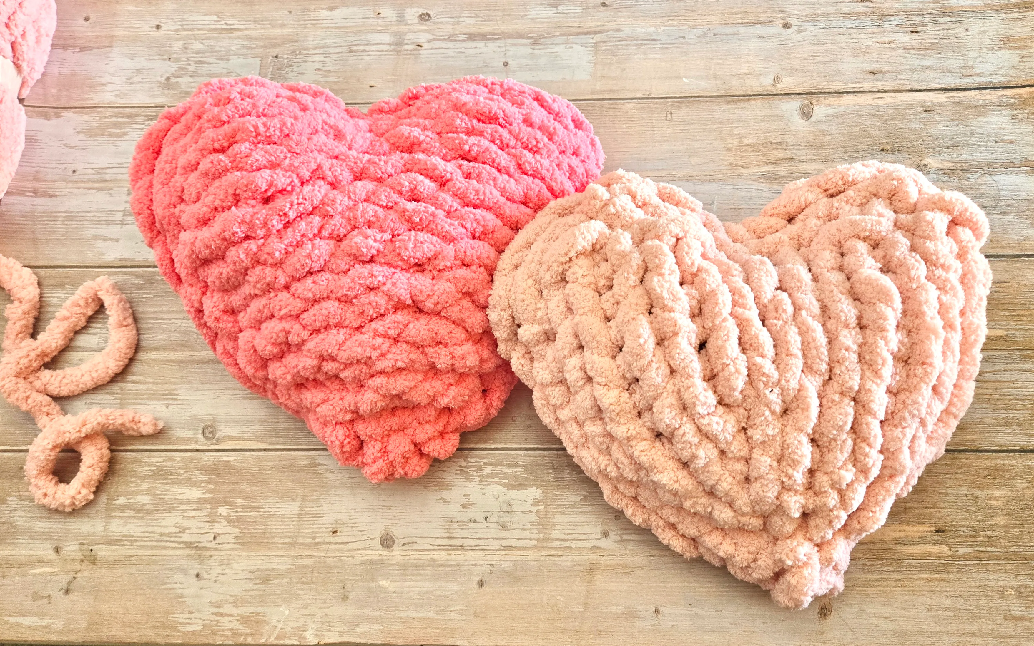 ❤️ Chunky Knit Heart Throw Pillows Workshop