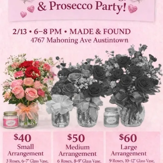 🌸 Petals, Pampering & Prosecco Party 🌸 Small Arrangement
