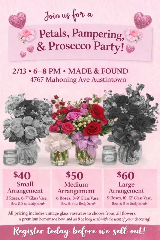 🌸 Petals, Pampering & Prosecco Party 🌸 Medium Arrangement