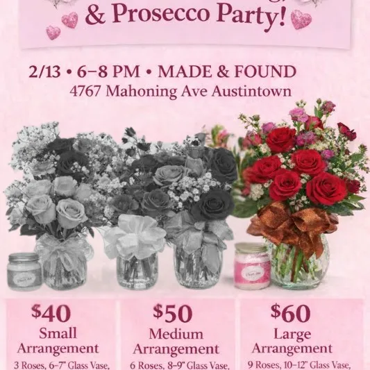 🌸 Petals, Pampering & Prosecco Party 🌸 Large Arrangement
